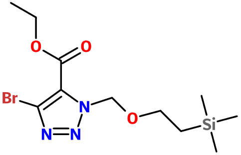 (image for) MC012200 Ethyl 4-bromo-1-{[2-(trimethylsilyl)ethoxy]methyl}-1H-1,2,3-triazole-5-carboxylate